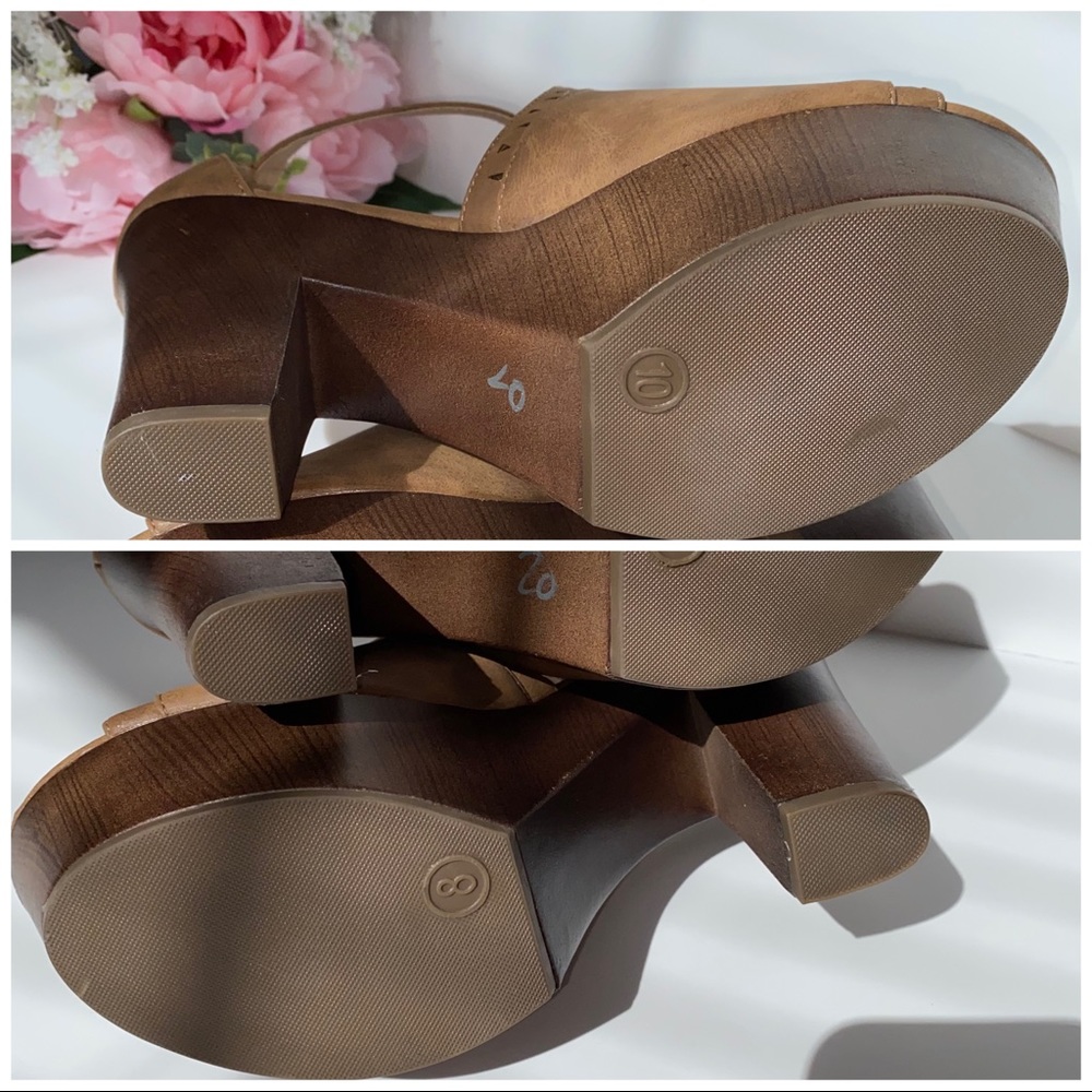 🆕 Report BROOKE Brown Platform Heels Sandals NWOT - Picture 8 of 8